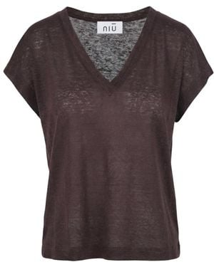 Niu T-Shirts - Brown