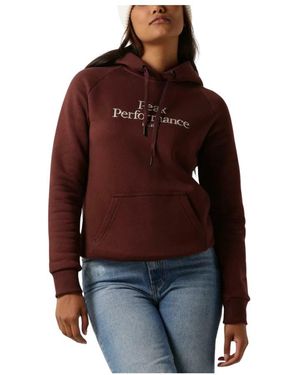 Peak Performance Original Hood Sweater - Rood