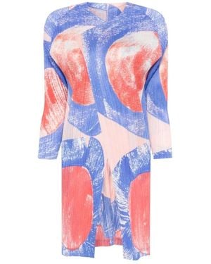 Issey Miyake Single-Breasted Coats - Blue