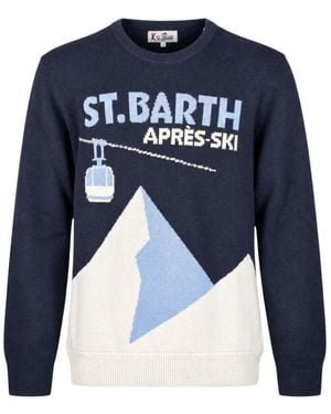 MC2 Saint Barth Round-Neck Knitwear - Bleu