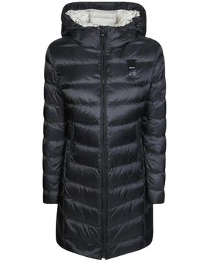 Blauer Steppjacke Agnes - Schwarz