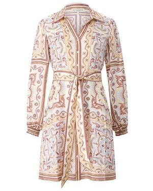 Hale Bob Silk-Blend Shirt Minidress - Roze