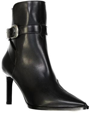 Celine Heeled Boots - Black