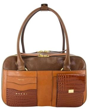 Marni Boxyne Small Bag - Bruin
