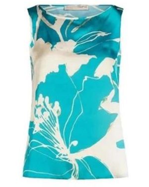 Rinascimento Sleeveless Tops - Blue