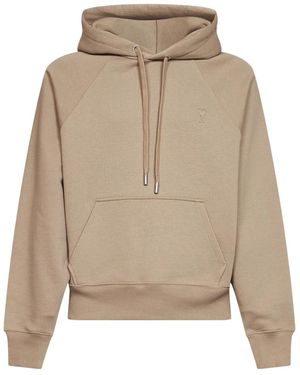 Ami Paris Hoodies & Sweatvesten ,Katoen Ami De Coeur Hoodie - Naturel