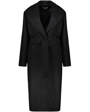 Moschino Belted Coats - Black