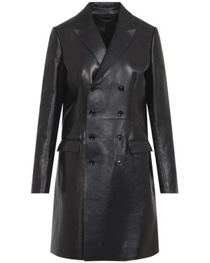 Tom Ford Silky Guanteria Leren Sartorial Peacoat - Zwart