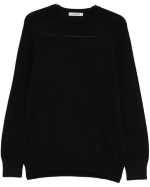 La Fileria Round-Neck Knitwear - Black