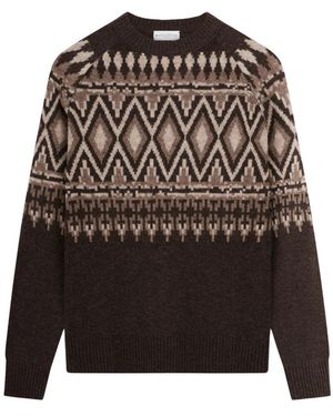 Ballantyne Round-Neck Knitwear - Marrone