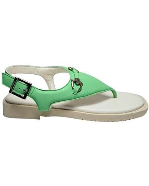 Pollini Flat Sandals - Verde