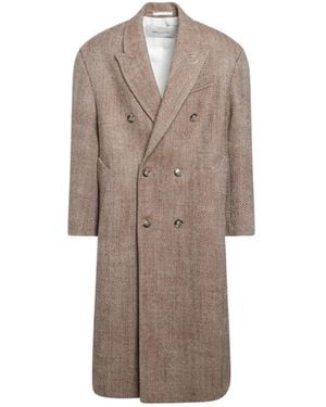 Ami Paris Double-Breasted Coats - Marrón