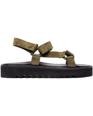 SCAROSSO Flat Sandals - Brown