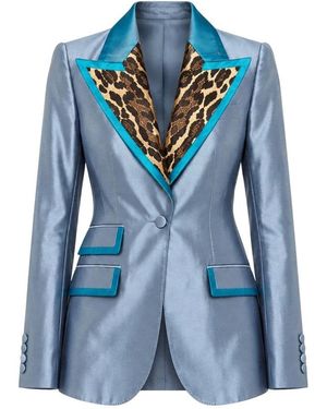 Dolce & Gabbana Getailleerde Blazer - Blauw