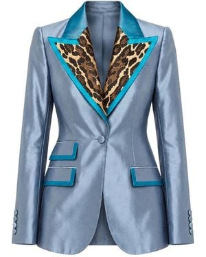 Dolce & Gabbana Getailleerde Blazer - Blauw