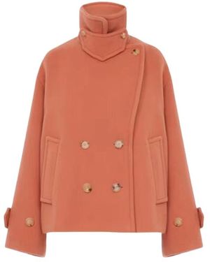 Chloé Jassen ,Roze ,Katoen H26 Jas - Oranje