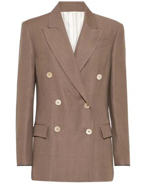 Brunello Cucinelli Blazers - Brown