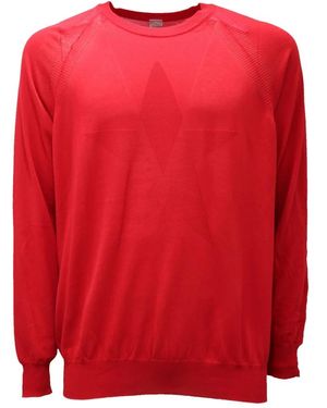 Eleventy Rondgebreide Trui - Rood