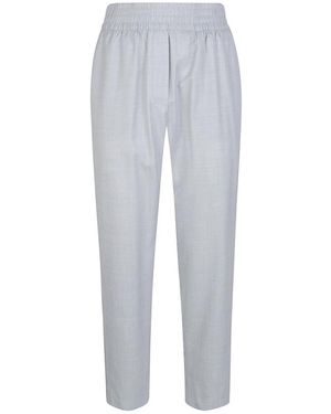 Eleventy Broeken ,Blauw ,Wol Tapered Broeken - Grijs