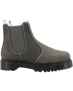 Dr. Martens Schoenen ,Grijs ,Leer Chelsea Boots