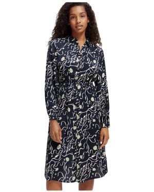 Scotch & Soda Midi Dresses - Zwart