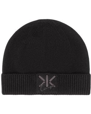KENZO Double K Beanie Mit Stickerei - Schwarz