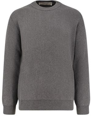 Golden Goose Round-Neck Knitwear - Grey