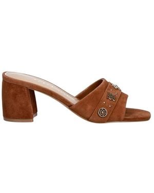 Guess Heeled Mules - Marrone