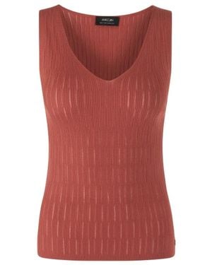 Marc Cain Sleeveless Tops - Rojo