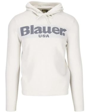 Blauer Hoodies & Sweatvesten ,Hoodies - Wit