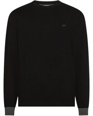 Sun 68 Round-Neck Knitwear - Negro
