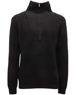 PT01 Chet-Matis Pullover Mit Halbem Reißverschluss - Schwarz