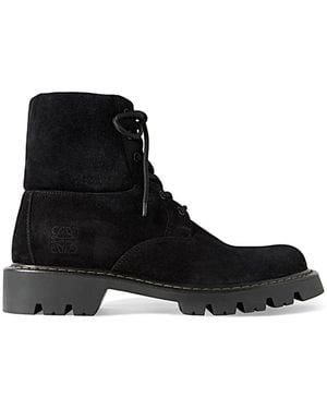 Loewe Lace-Up Boots - Black
