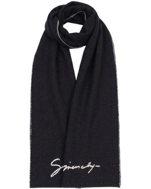 Givenchy Accessoires ,Zwart ,Wol Muffler Sjaal