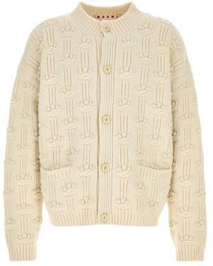 Marni Truien & Vesten ,Wit ,Wol Fisherman Wol-Kasjmier Vest