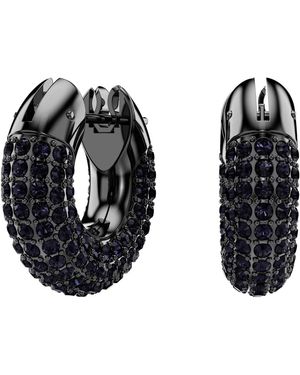 Swarovski Dextera Hoop Earrings - Black