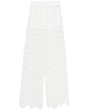 Herno Wide Trousers - White