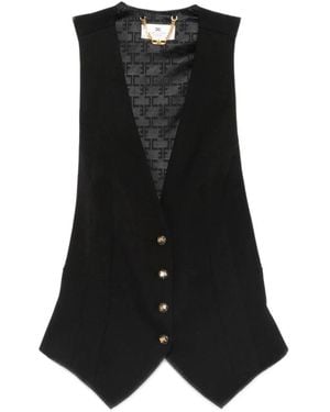 Elisabetta Franchi Vests - Black