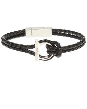 Ferragamo Herren Armband Mit Gancini-Detail (18Cm) - Schwarz