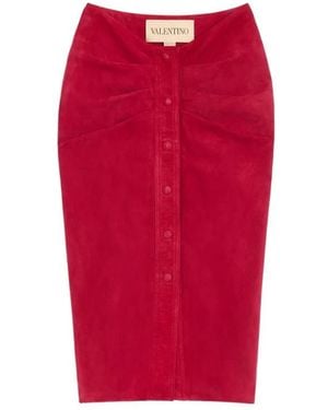 Valentino Pencil Skirts - Red