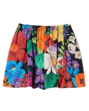 Twinset Rokken ,Veelkleurig ,Katoen Shorts - Rood