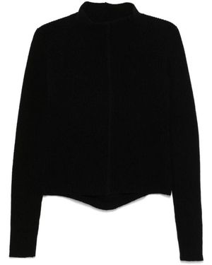 Rick Owens Truien & Vesten ,Zwart ,Wol Headon Dbl Sweater