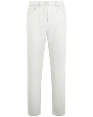 Peserico Straight Jeans - Blanco
