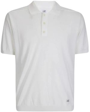 C.P. Company Tops ,Wit ,Katoen Boston Katoenen Kraag Polo