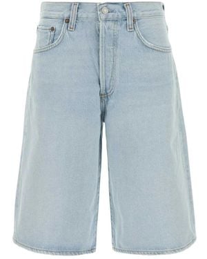 Agolde Korte Broeken ,Blauw ,Katoen Ramona Short