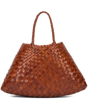 Dragon Diffusion Tassen ,Bruin ,Leer Grote Geweven Shopper