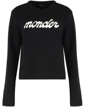 Moncler Round-Neck Knitwear - Black
