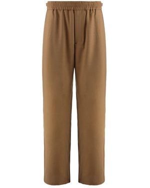 Ami Paris Straight Pants - Brown