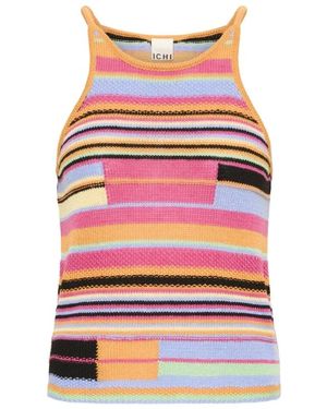 Ichi Tops ,Veelkleurig ,Ribbed Tank Top 20125709 - Rood