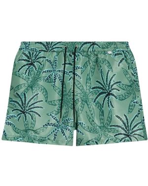 Paul Smith Palm Print Badeshorts - Grün